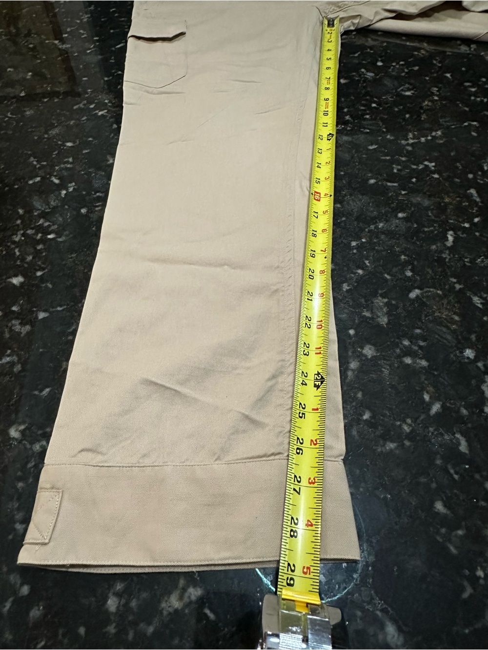 Lauren Ralph Lauren Petite Sz 14 Vintage Tailored Cargo Pant 5 Pocket Zip & Snap
